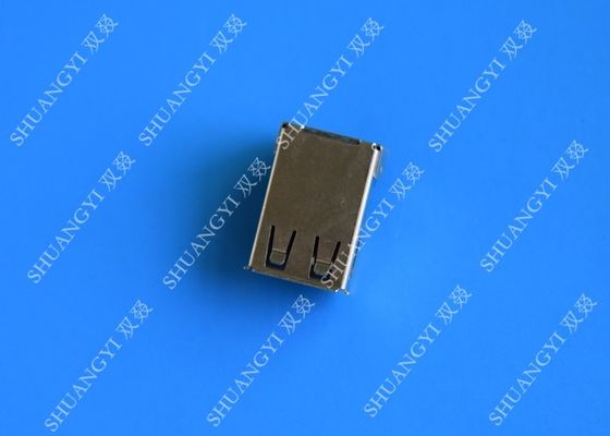 China 4 tipo conector de carregamento do Pin AF de USB, conector fêmea de SMT USB 2,0 do ângulo direito fornecedor