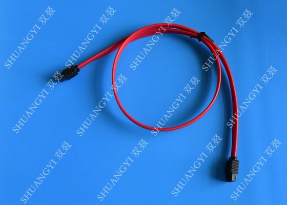China Vermelho cabos de dados feitos sob encomenda SATA de SATA de 18 polegadas III 6,0 Gbps para movimentações de CD azuis de Ray DVD fornecedor