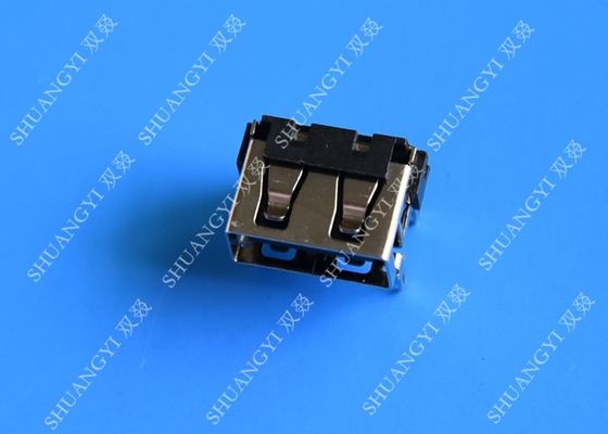 China USB 2,0 um tipo Pin curto do grau 4 do corpo 90 do micro conector fêmea de USB fornecedor