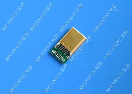 China Conector impermeável de USB 3,1 magros micro USB, tipo conector macho de SMT de C fornecedor