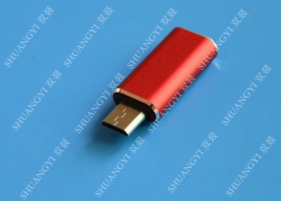 China Tipo vermelho homem de USB 3,1 de C a micro Pin micro USB de USB 5 magro para o telefone celular fornecedor